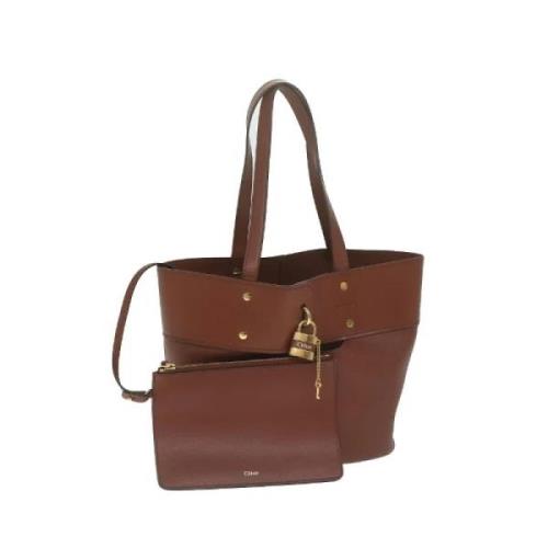 Pre-owned Leather shoulder-bags Chloé Pre-owned , Brown , Dames