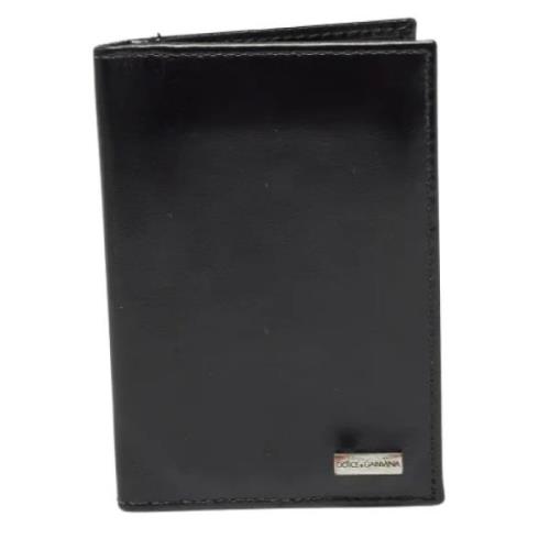 Pre-owned Leather wallets Dolce & Gabbana Pre-owned , Black , Heren