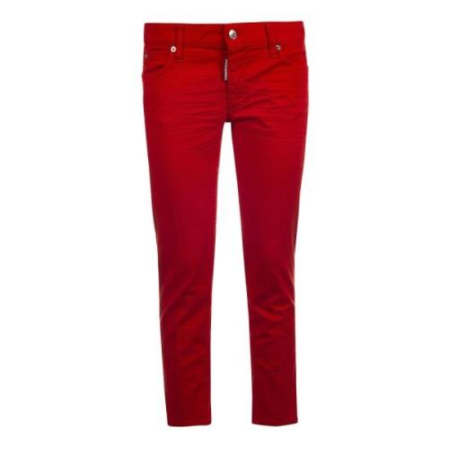 Slim-fit Jeans Dsquared2 , Red , Dames
