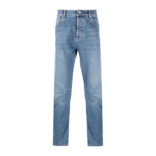 Slim-fit Jeans Brunello Cucinelli , Blue , Heren
