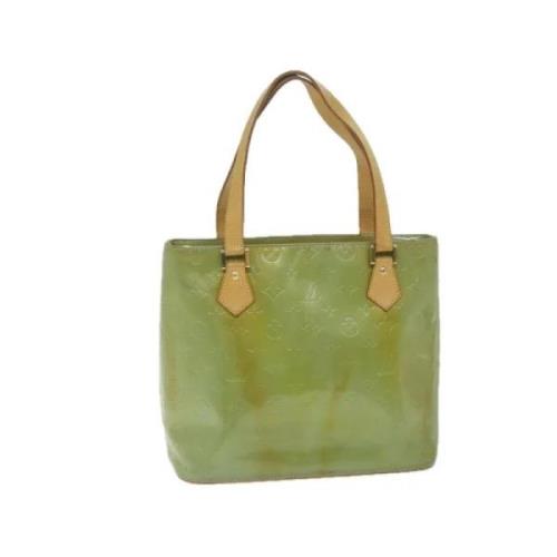 Pre-owned Leather handbags Louis Vuitton Vintage , Green , Dames