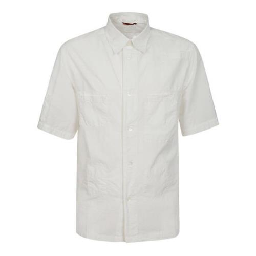 Witte Katoenen Overhemd met Geborduurd Zakje Barena Venezia , White , ...