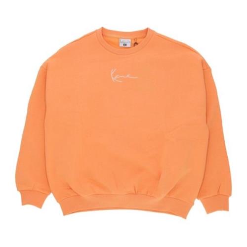 Oranje Diner Crewneck Sweatshirt Streetwear Karl Kani , Orange , Dames