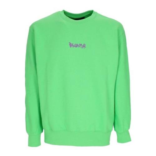 Lime/Purple Crewneck Sweatshirt Disclaimer , Green , Heren
