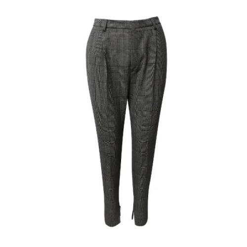 Pre-owned Wool bottoms Yves Saint Laurent Vintage , Gray , Dames