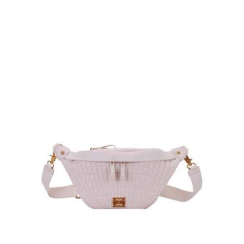 Ivory Gewatteerde Crossbody Tas La Carrie , White , Dames