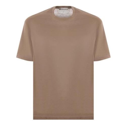 Katoen Kameel T-shirt en Polo Filippo De Laurentiis , Brown , Heren