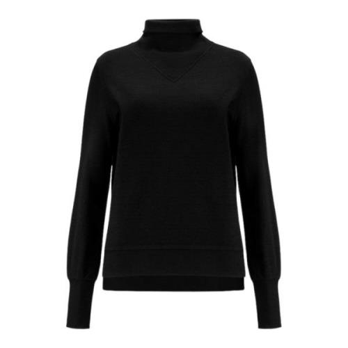 Zwarte Mockneck Sweatshirt We Norwegians , Brown , Dames