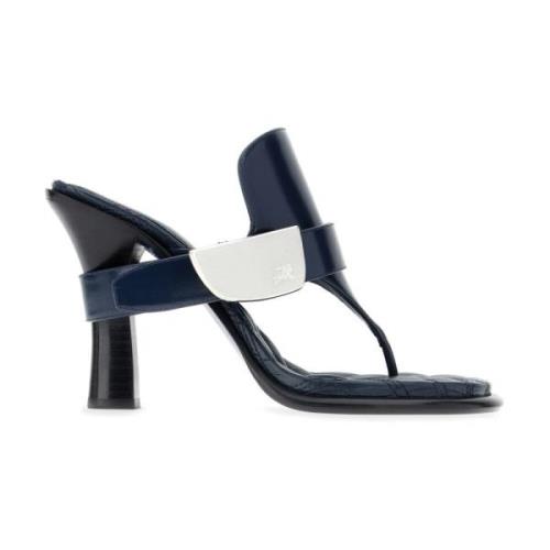 Mules Burberry , Blue , Dames