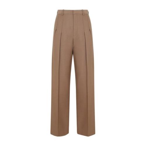 Wide Trousers Victoria Beckham , Beige , Dames