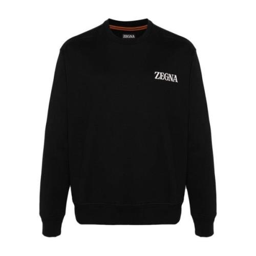Sweatshirts Ermenegildo Zegna , Black , Heren