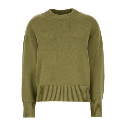 Round-neck Knitwear Ami Paris , Green , Dames