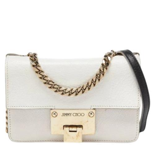 Pre-owned Leather crossbody-bags Jimmy Choo Pre-owned , White , Dames