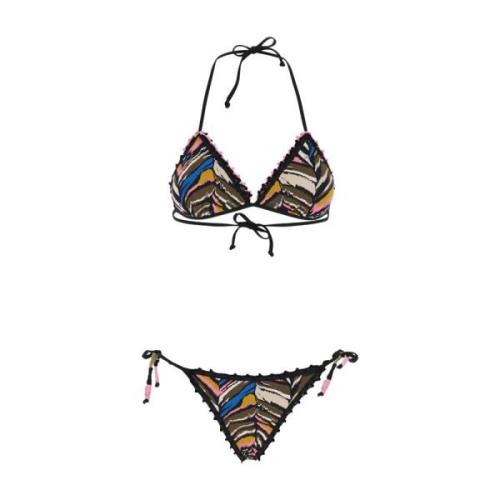 Carina Roze Driehoek Bikini Set Anjuna , Multicolor , Dames