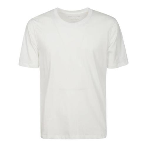 Wit Katoenen Half-Sleeved T-Shirt Majestic Filatures , White , Heren