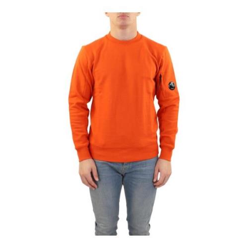 Heren Light Fleece Sweatshirt Oranje C.p. Company , Orange , Heren