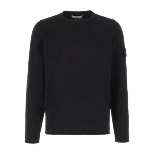 Stijlvolle Gebreide Collectie Stone Island , Black , Heren