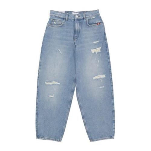 Baggy Denim Jeans voor vrouwen Amish , Blue , Dames