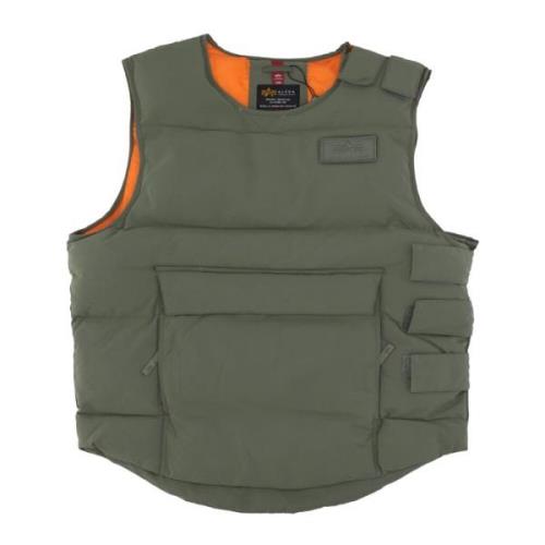 Sage Green Protector Puffer Vest Alpha Industries , Green , Heren