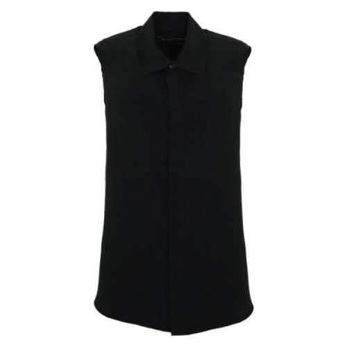 Zwarte Mouwloze Klassieke Kraag Overhemd Louis Gabriel Nouchi , Black ...