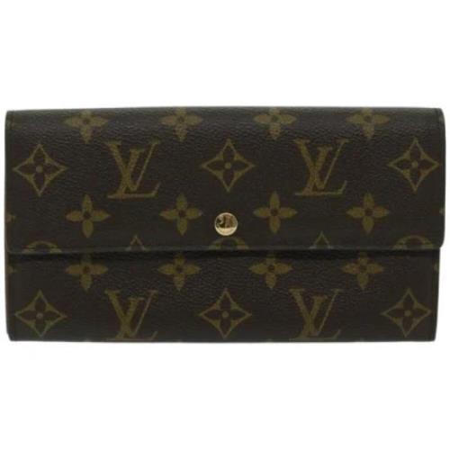 Pre-owned Canvas wallets Louis Vuitton Vintage , Brown , Dames