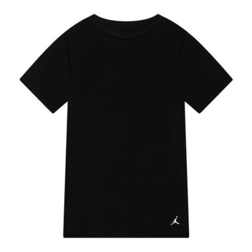 Zwart T-shirt Flight Base Geribbelde Ronde Hals Jordan , Black , Heren