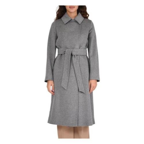 BCollag Dubbelrijige Wollen Jas Max Mara , Gray , Dames