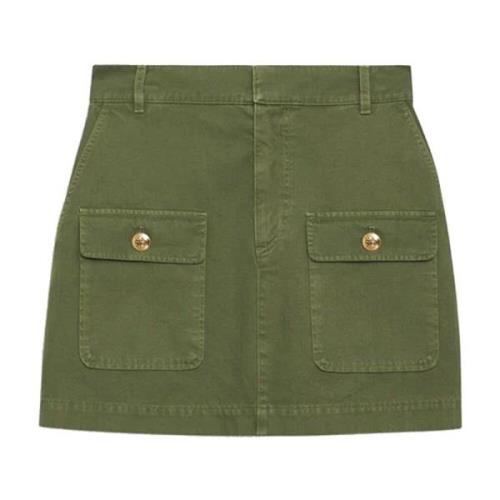 Army Green Rok met Utility-inspiratie Anine Bing , Green , Dames