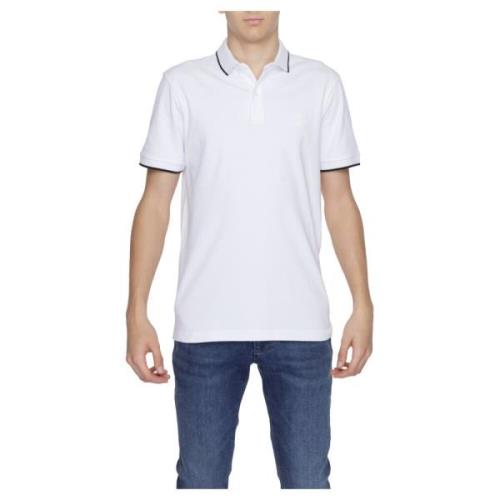 Polo Shirt Korte Mouwen Lente/Zomer Collectie Boss , White , Heren