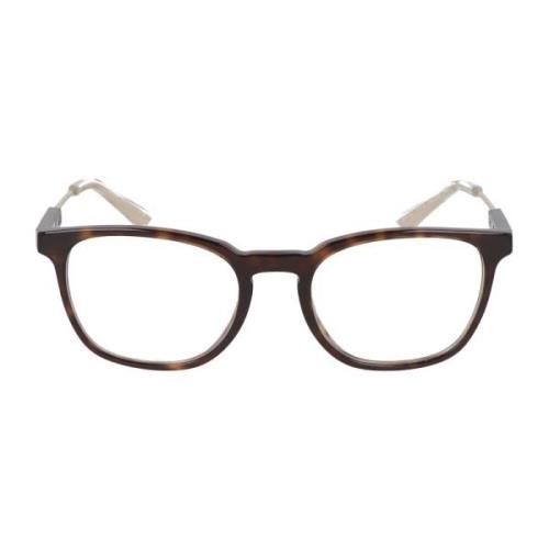 Moderne vierkante montuur bril Prada , Brown , Unisex