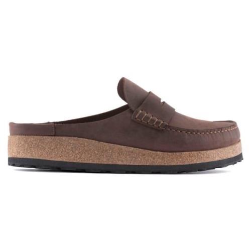 Heren Leren Sandaal Naples Habana Birkenstock , Brown , Heren