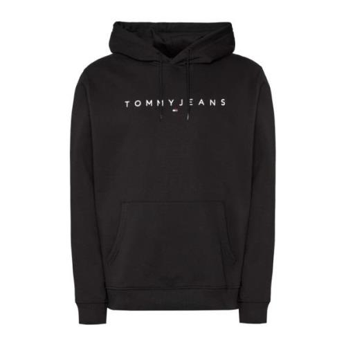 Essentiële hoodie - Zwart Tommy Jeans , Black , Heren