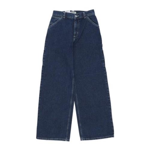 Blauwe Stone Washed Jeans voor Vrouwen Carhartt Wip , Blue , Dames