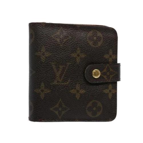 Pre-owned Coated canvas wallets Louis Vuitton Vintage , Brown , Dames