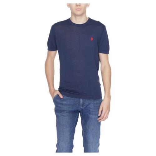 Katoenen Heren T-shirt Korte Mouw U.s. Polo Assn. , Blue , Heren