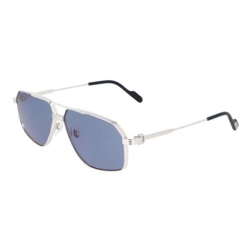 Onregelmatig Metalen Frame Zonnebril Cartier , Gray , Unisex