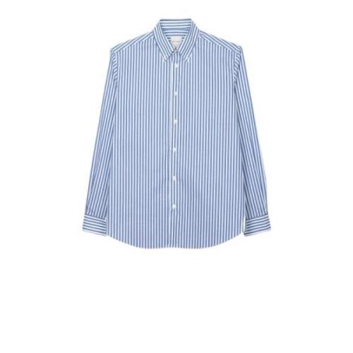 Blauw en wit gestreept casual fit overhemd PS By Paul Smith , Blue , H...