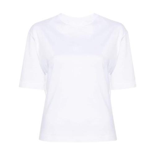 Organische Jersey Achterdetail T-shirt Calvin Klein , White , Dames