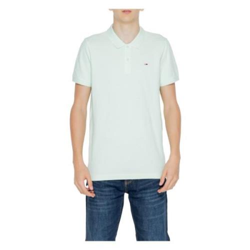 Polo Shirt Korte Mouw Tommy Jeans , Green , Heren