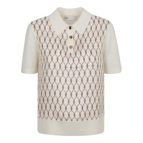 Zijden Front Poloshirts Tory Burch , Multicolor , Dames