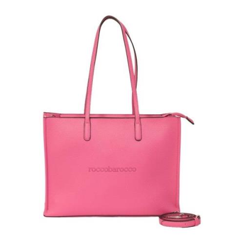Fuchsia Shopping Tas Olivia Lijn Roccobarocco , Pink , Dames