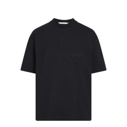 Premium Monologo T-Shirt Lente/Zomer Collectie Calvin Klein Jeans , Bl...