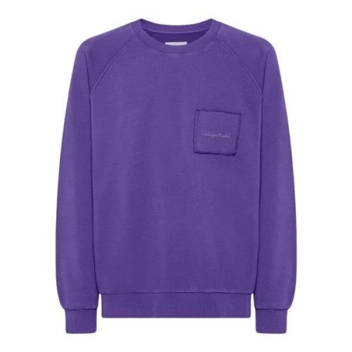 Paarse Crew Neck Sweatshirt Philippe Model , Purple , Heren