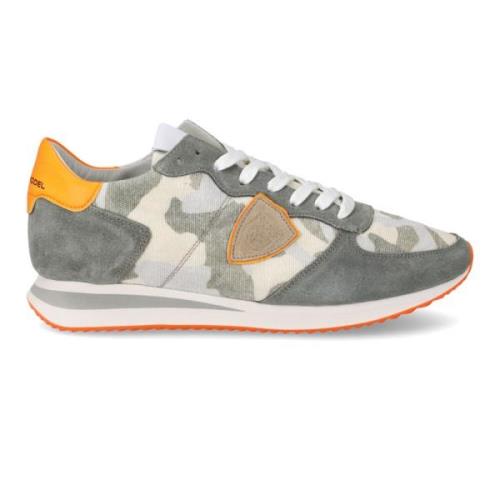 Camouflage Canvas Trpx Sneakers Philippe Model , Multicolor , Heren