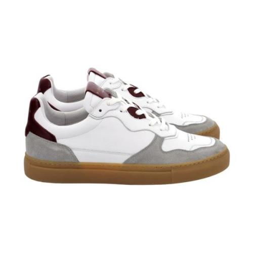 Inti Lage Sneakers Leer Vetersluiting Piola , Multicolor , Heren