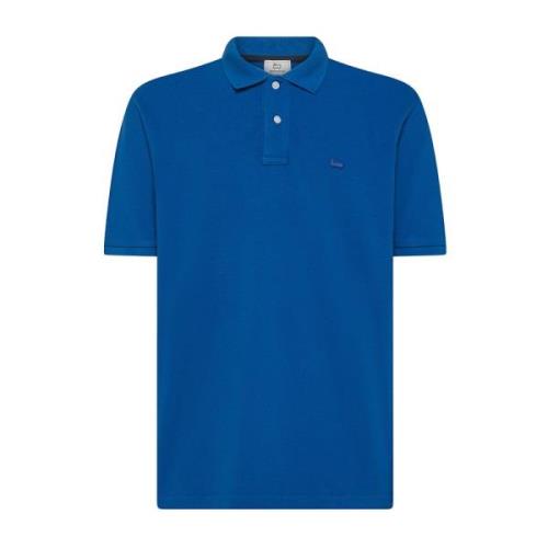 Blauwe T-shirts en Polos Woolrich , Blue , Heren
