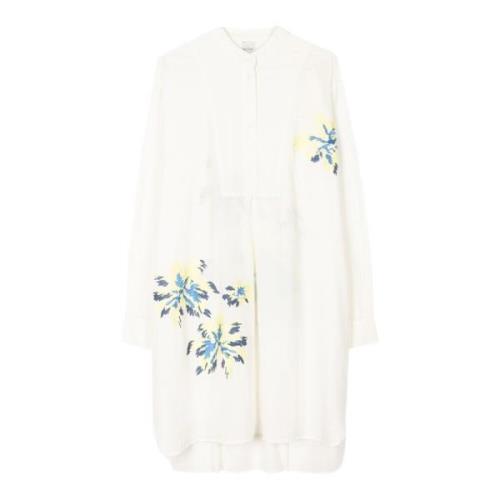 Bloemenoverhemd PS By Paul Smith , White , Dames