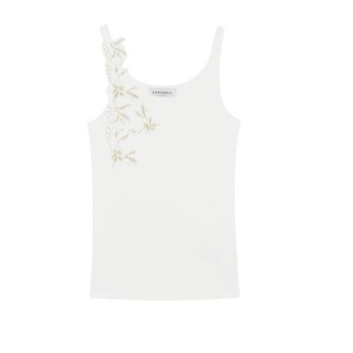 Stijlvolle Tops voor Vrouwen Ermanno Scervino , White , Dames