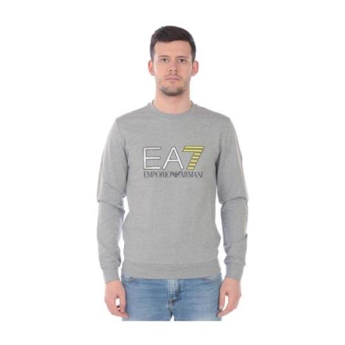 Hoodie Sweatshirt Emporio Armani EA7 , Gray , Heren