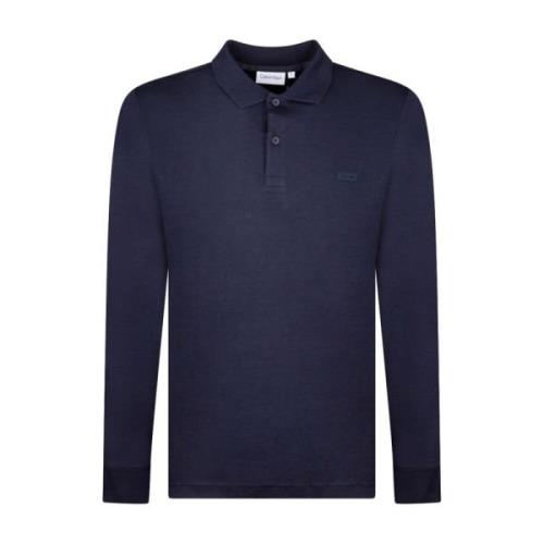Nachthemel Polo Shirt Blauw Calvin Klein , Blue , Heren